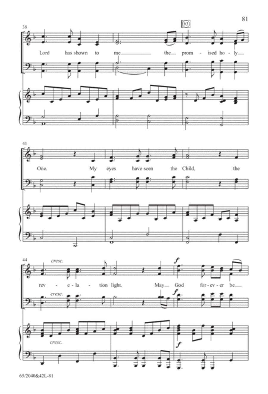 Heaven's Child (Digital Download) 4-Part scores gallery preview page 81
