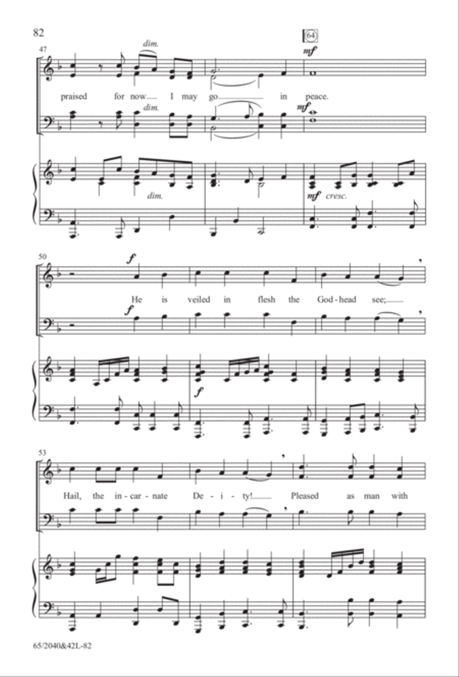 Heaven's Child (Digital Download) 4-Part scores gallery preview page 82