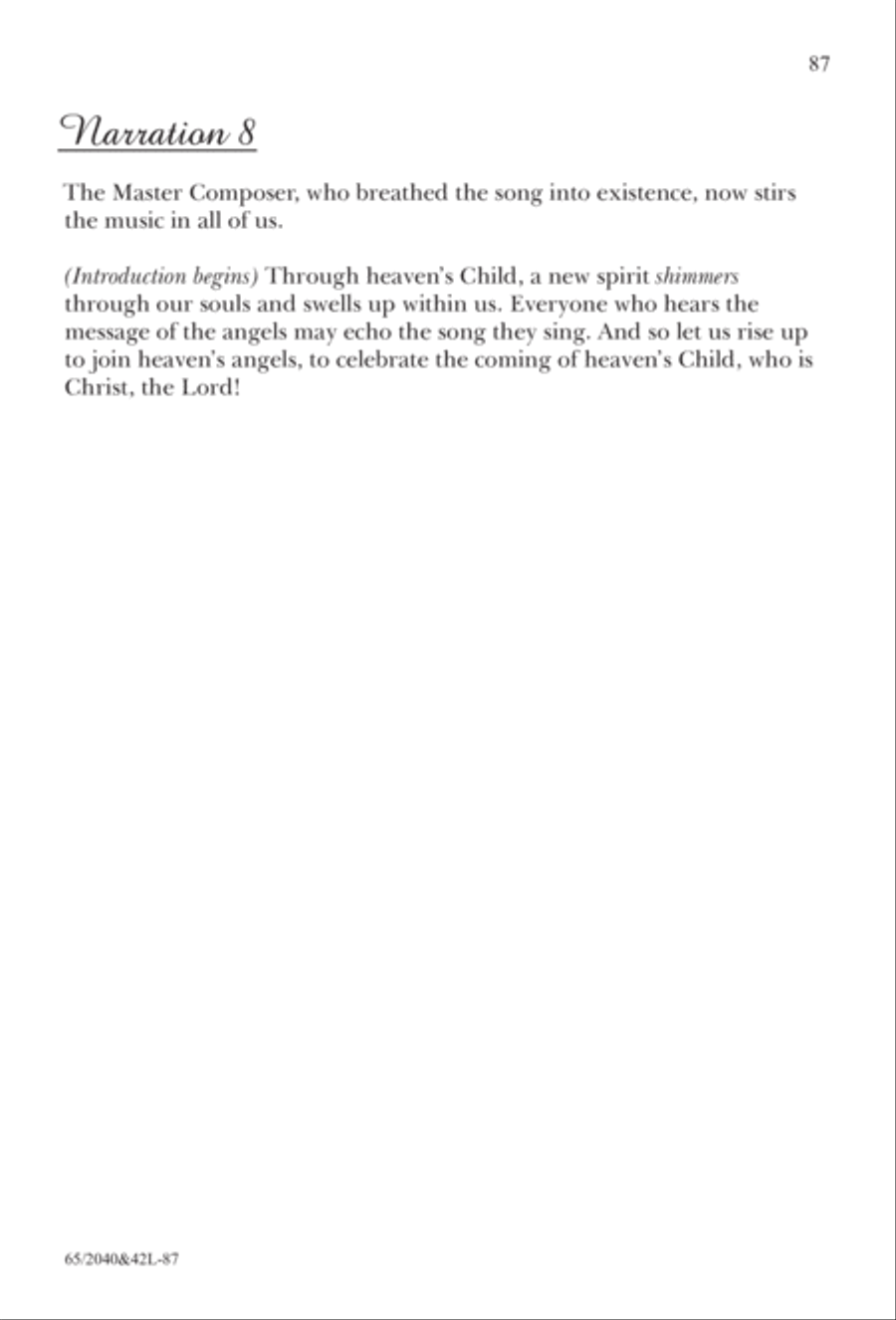 Heaven's Child (Digital Download) 4-Part scores gallery preview page 87