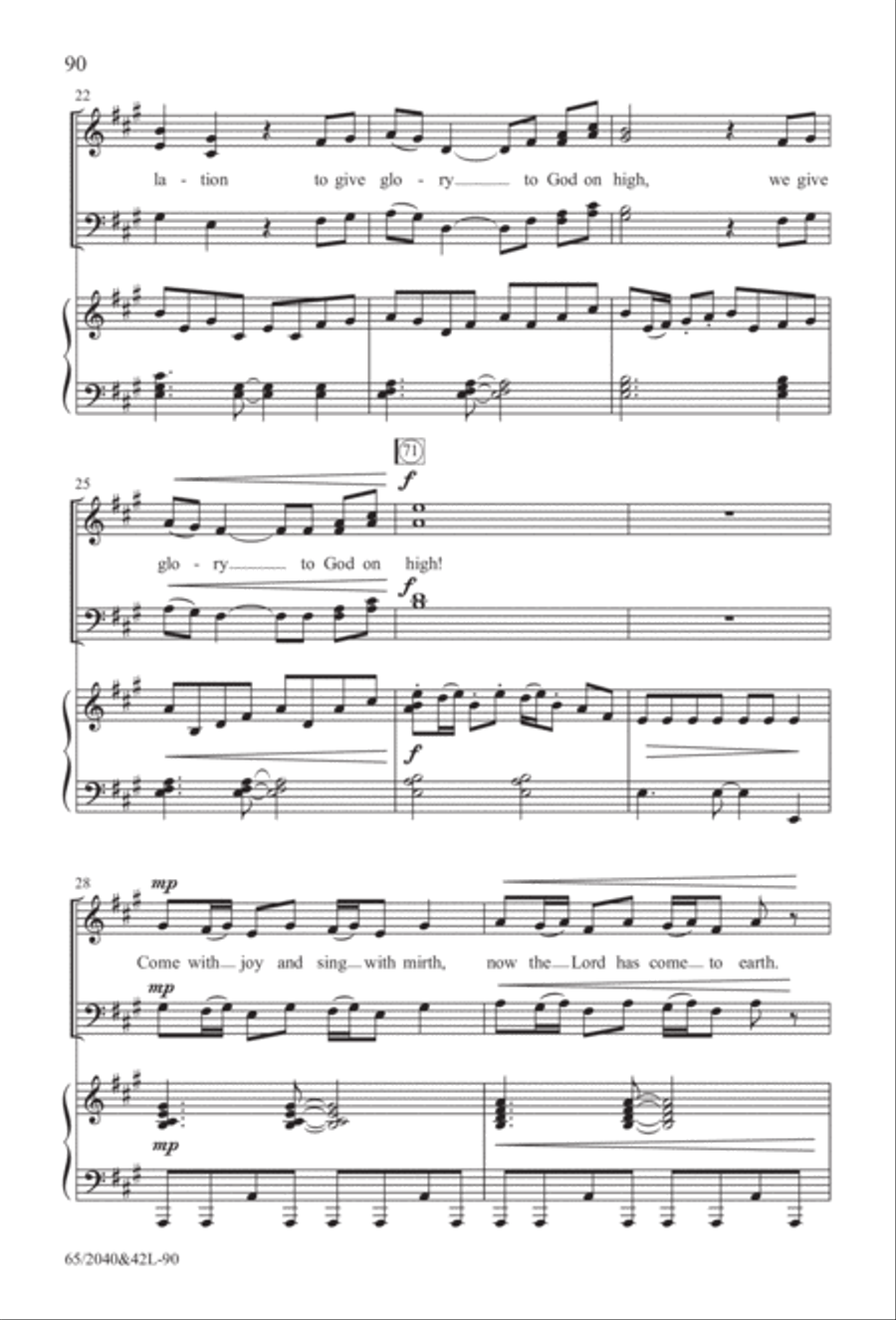 Heaven's Child (Digital Download) 4-Part scores gallery preview page 90