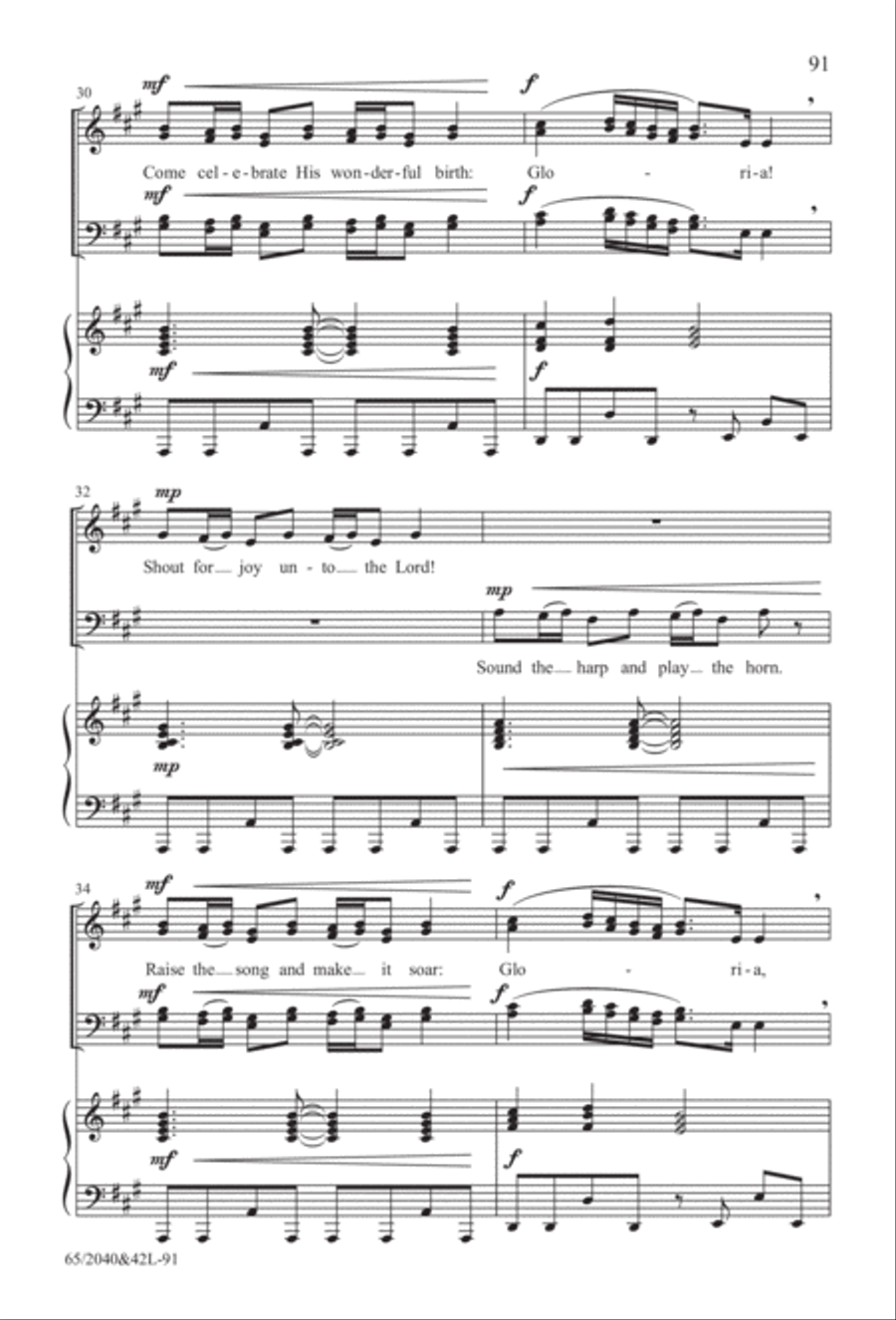 Heaven's Child (Digital Download) 4-Part scores gallery preview page 91