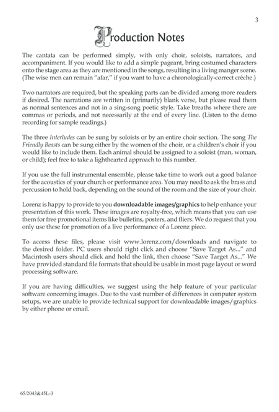 A Blest Messiah Born (Digital Download) 4-Part scores gallery preview page 3