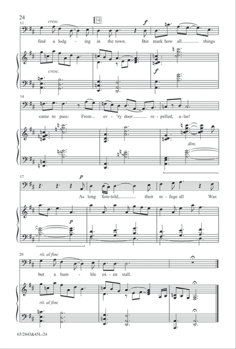 A Blest Messiah Born (Digital Download) 4-Part scores gallery preview page 24
