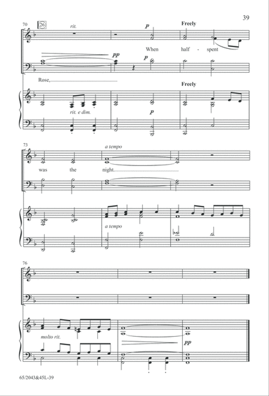A Blest Messiah Born (Digital Download) 4-Part scores gallery preview page 39