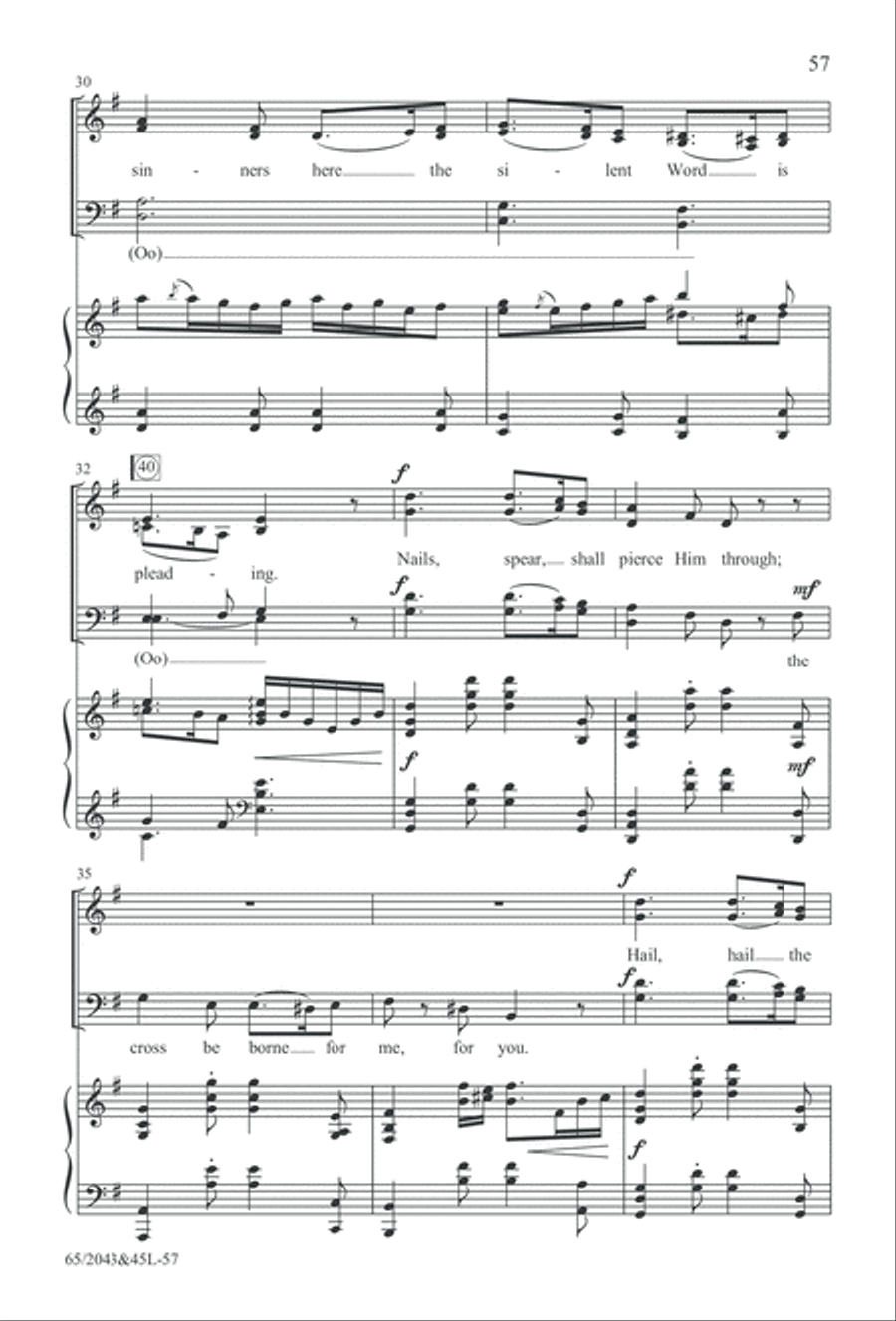 A Blest Messiah Born (Digital Download) 4-Part scores gallery preview page 57