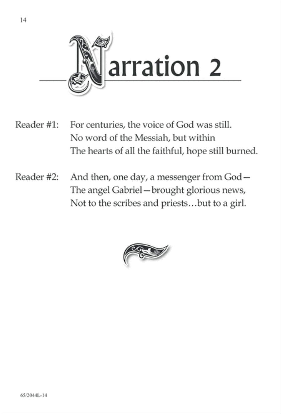 A Blest Messiah Born (Digital Download) 3-Part scores gallery preview page 14