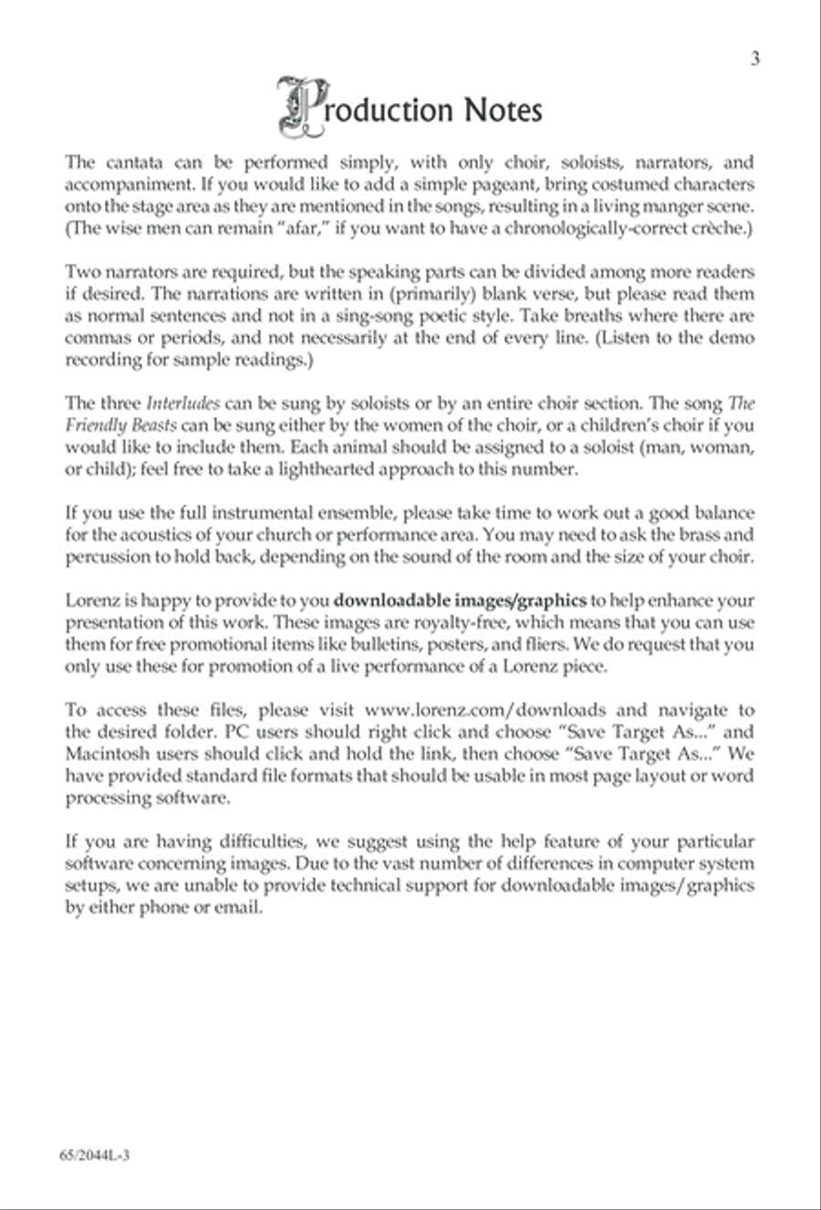 A Blest Messiah Born (Digital Download) 3-Part scores gallery preview page 3