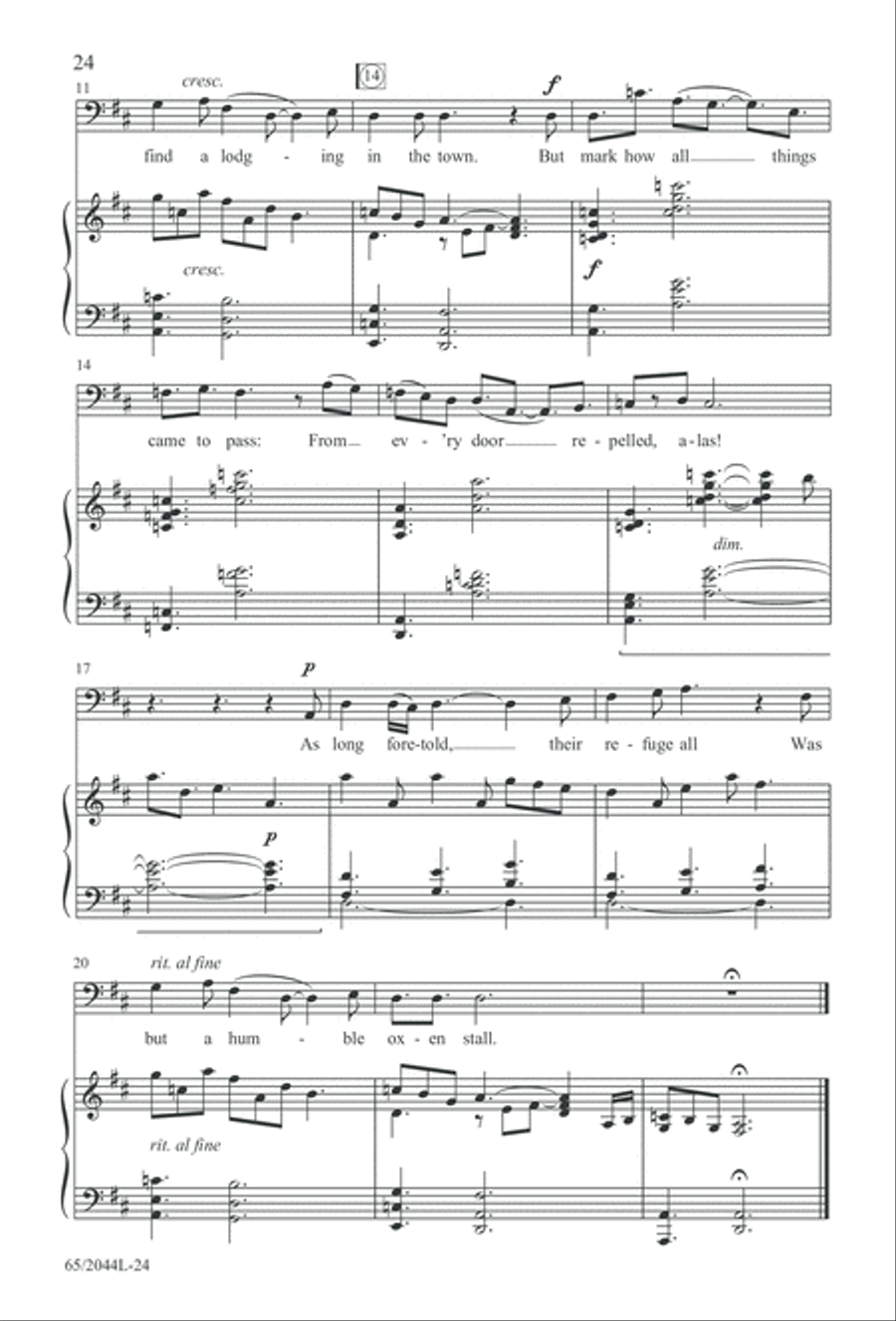 A Blest Messiah Born (Digital Download) 3-Part scores gallery preview page 24