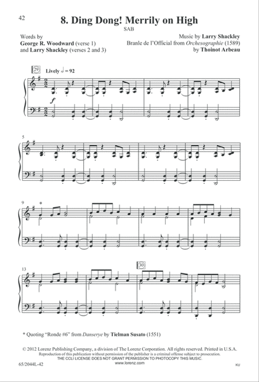 A Blest Messiah Born (Digital Download) 3-Part scores gallery preview page 42
