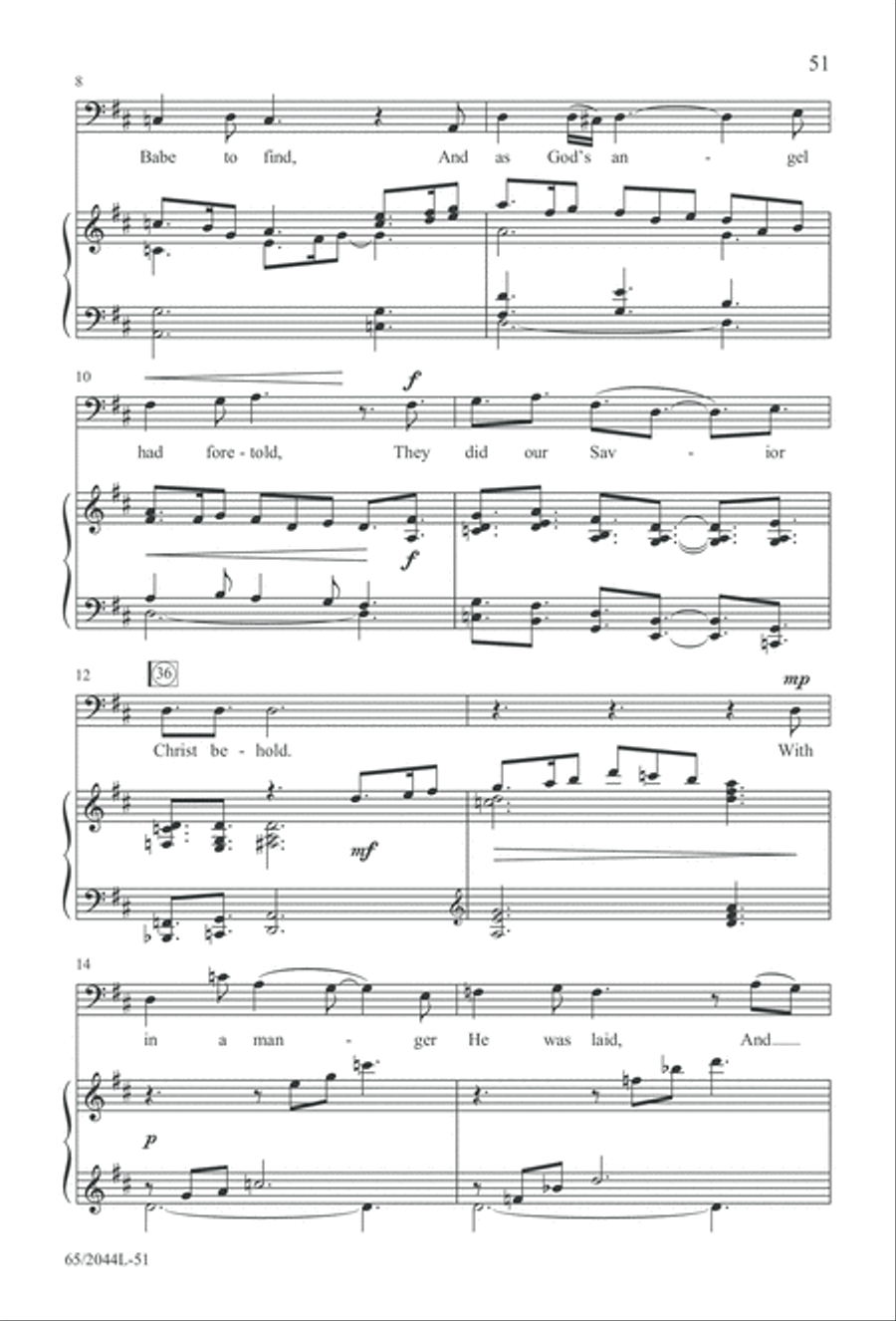 A Blest Messiah Born (Digital Download) 3-Part scores gallery preview page 51
