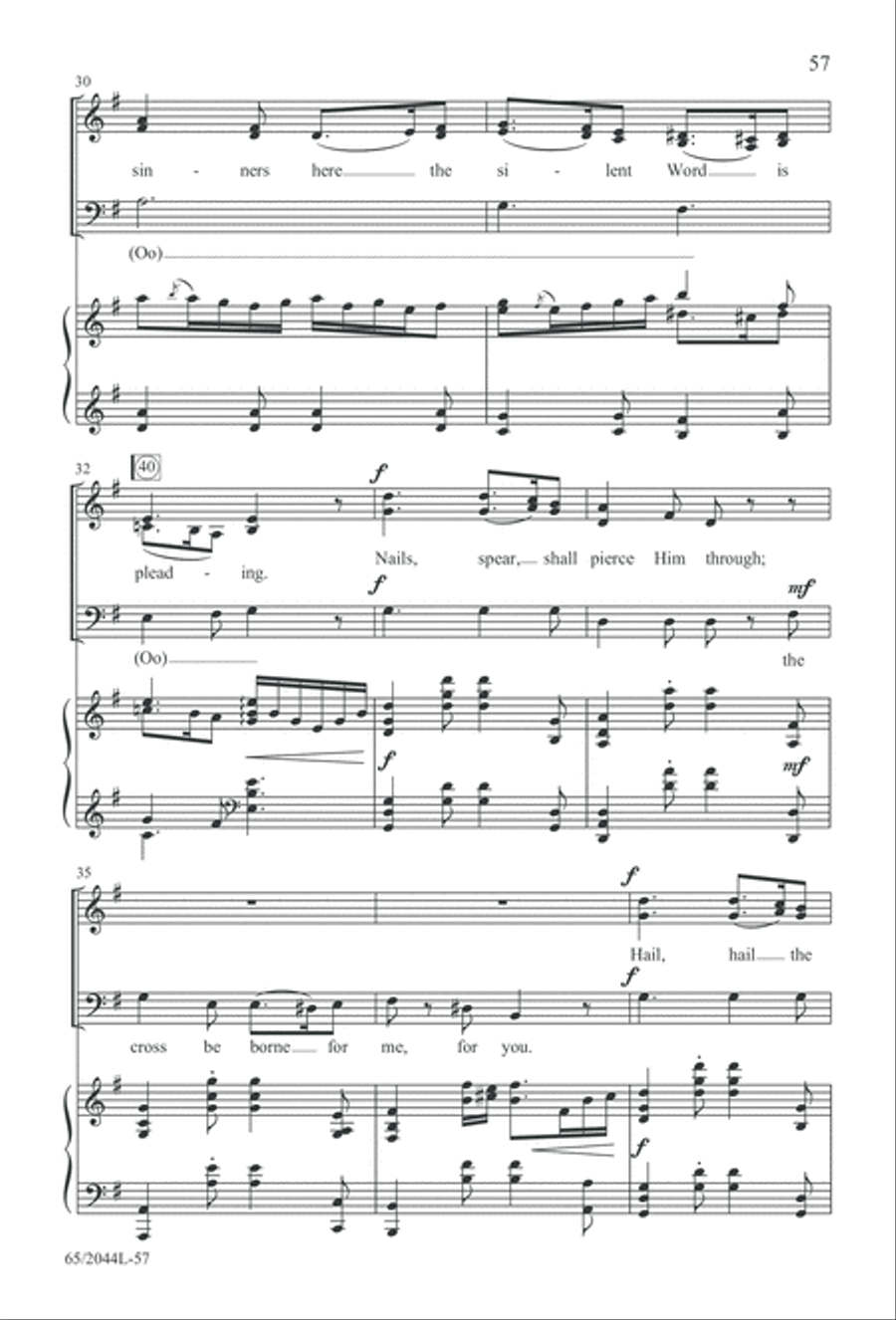 A Blest Messiah Born (Digital Download) 3-Part scores gallery preview page 57