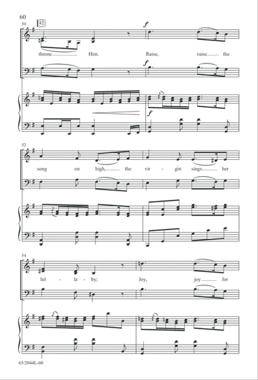 A Blest Messiah Born (Digital Download) 3-Part scores gallery preview page 60