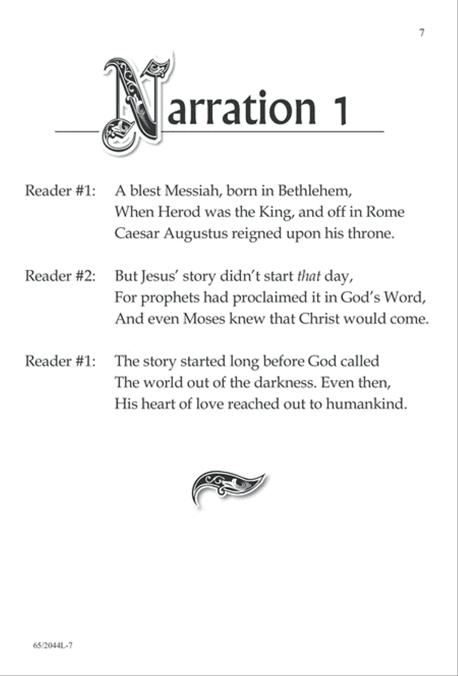A Blest Messiah Born (Digital Download) 3-Part scores gallery preview page 7