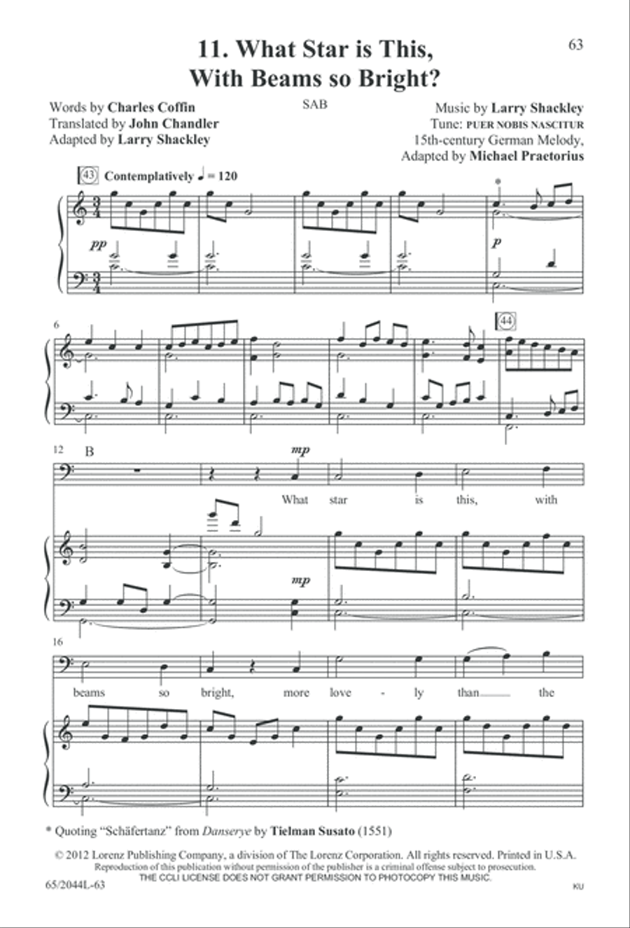 A Blest Messiah Born (Digital Download) 3-Part scores gallery preview page 63