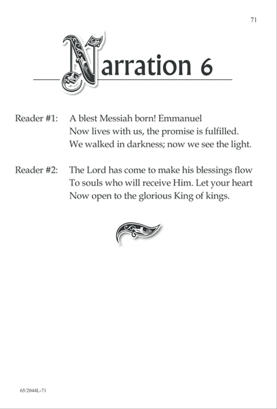 A Blest Messiah Born (Digital Download) 3-Part scores gallery preview page 71