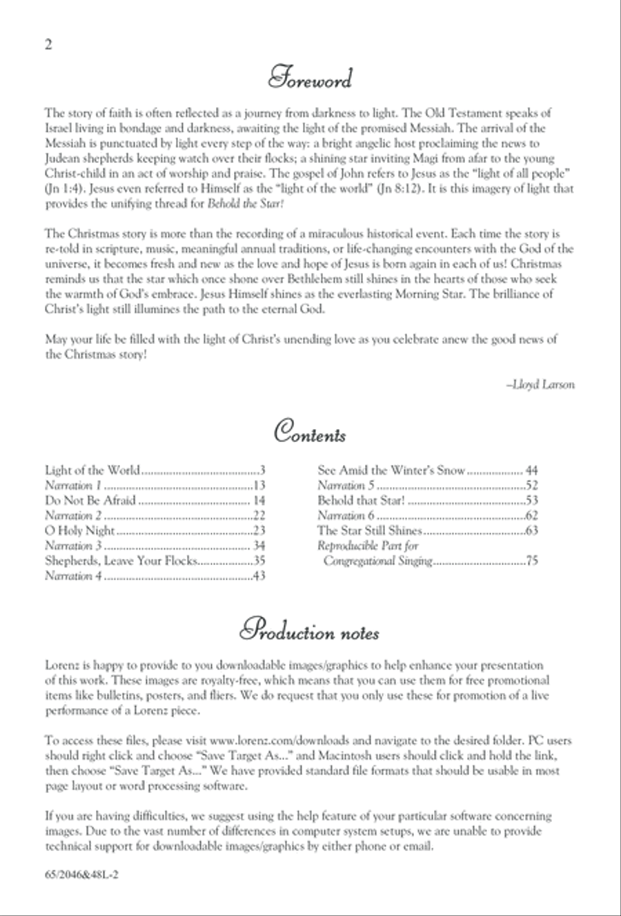 Behold the Star! (Digital Download) 4-Part scores gallery preview page 2