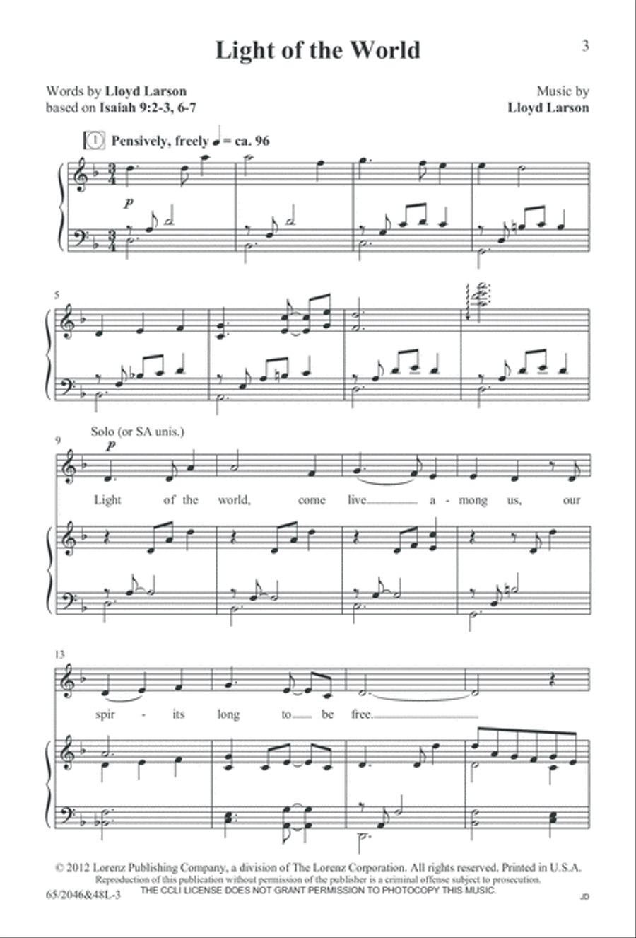 Behold the Star! (Digital Download) 4-Part scores gallery preview page 3