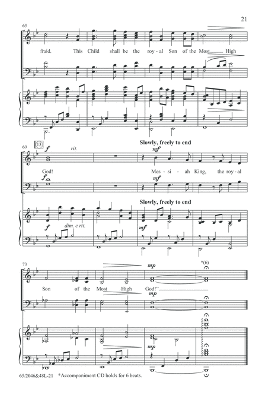 Behold the Star! (Digital Download) 4-Part scores gallery preview page 21