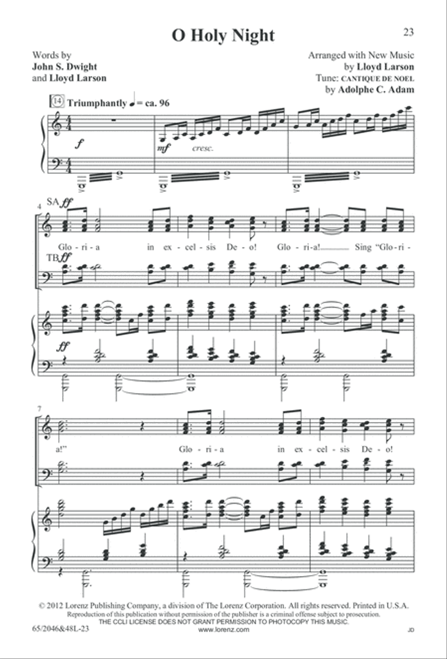 Behold the Star! (Digital Download) 4-Part scores gallery preview page 23