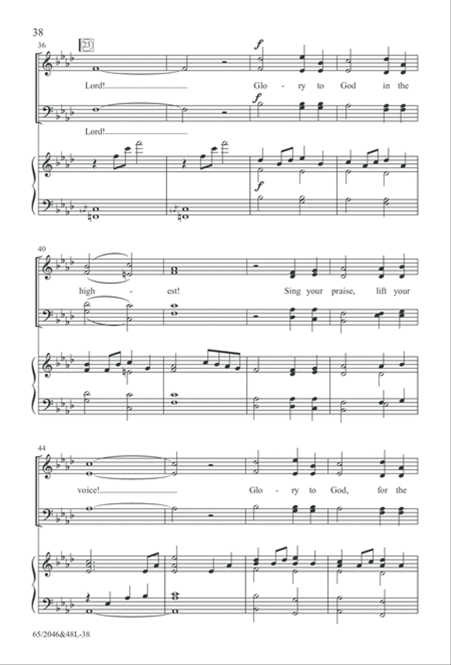 Behold the Star! (Digital Download) 4-Part scores gallery preview page 38