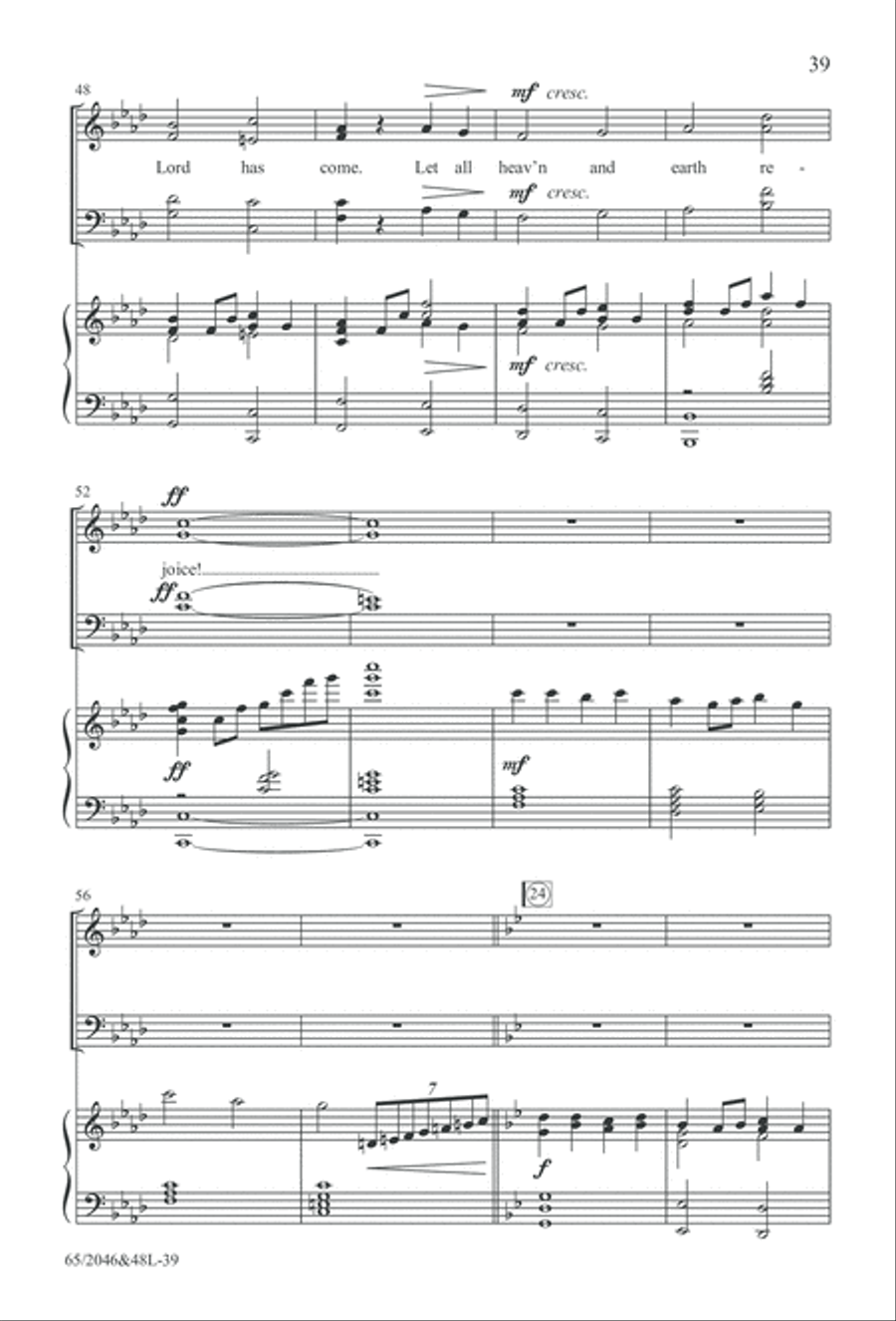 Behold the Star! (Digital Download) 4-Part scores gallery preview page 39