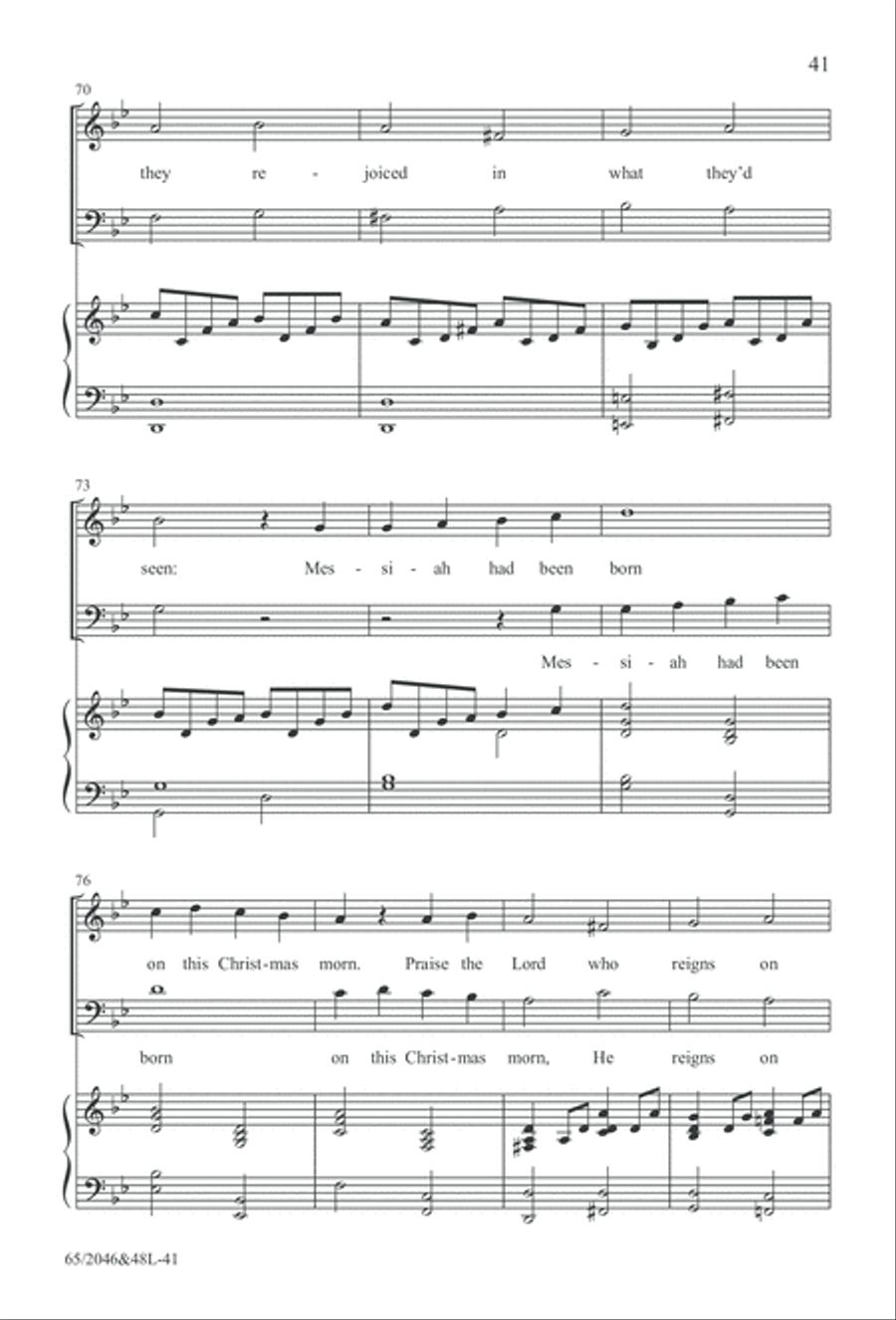 Behold the Star! (Digital Download) 4-Part scores gallery preview page 41