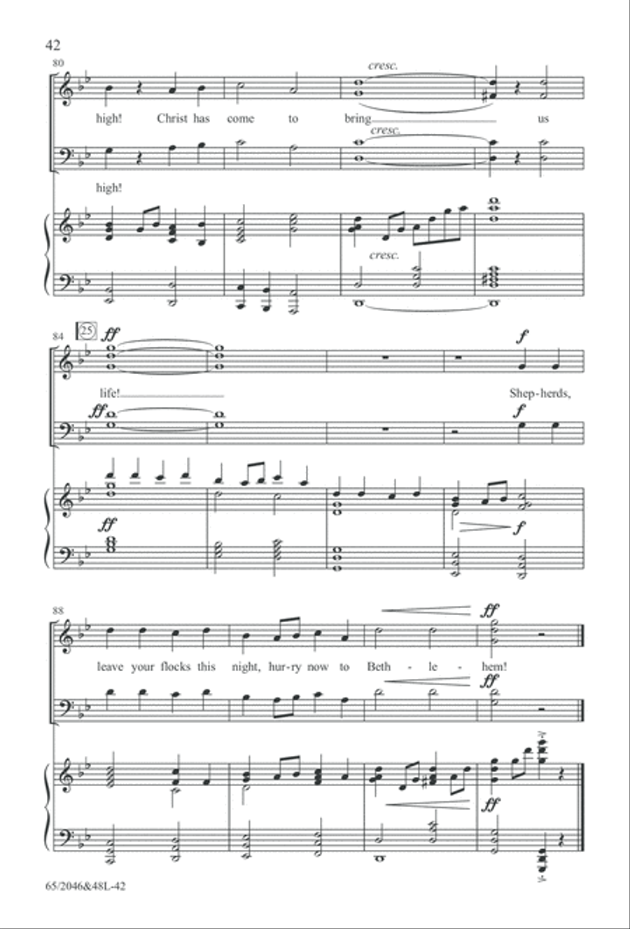 Behold the Star! (Digital Download) 4-Part scores gallery preview page 42