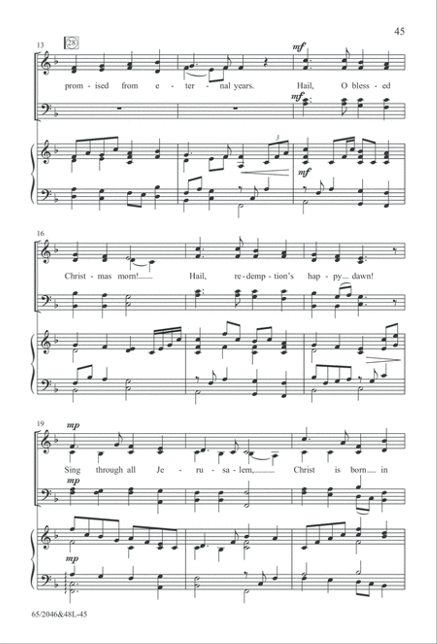 Behold the Star! (Digital Download) 4-Part scores gallery preview page 45