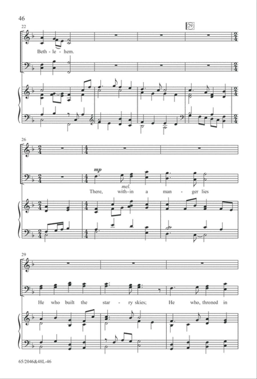 Behold the Star! (Digital Download) 4-Part scores gallery preview page 46