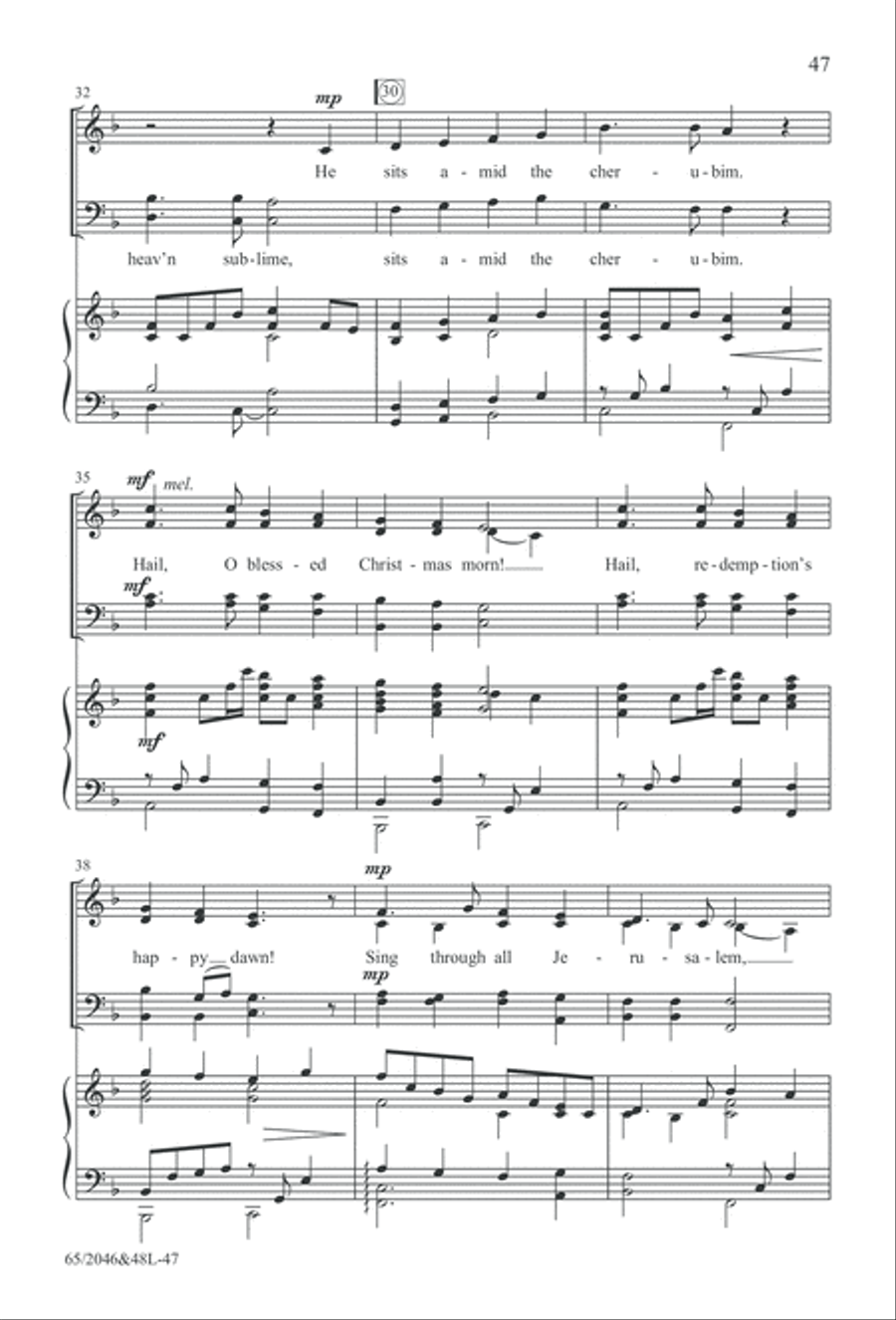 Behold the Star! (Digital Download) 4-Part scores gallery preview page 47