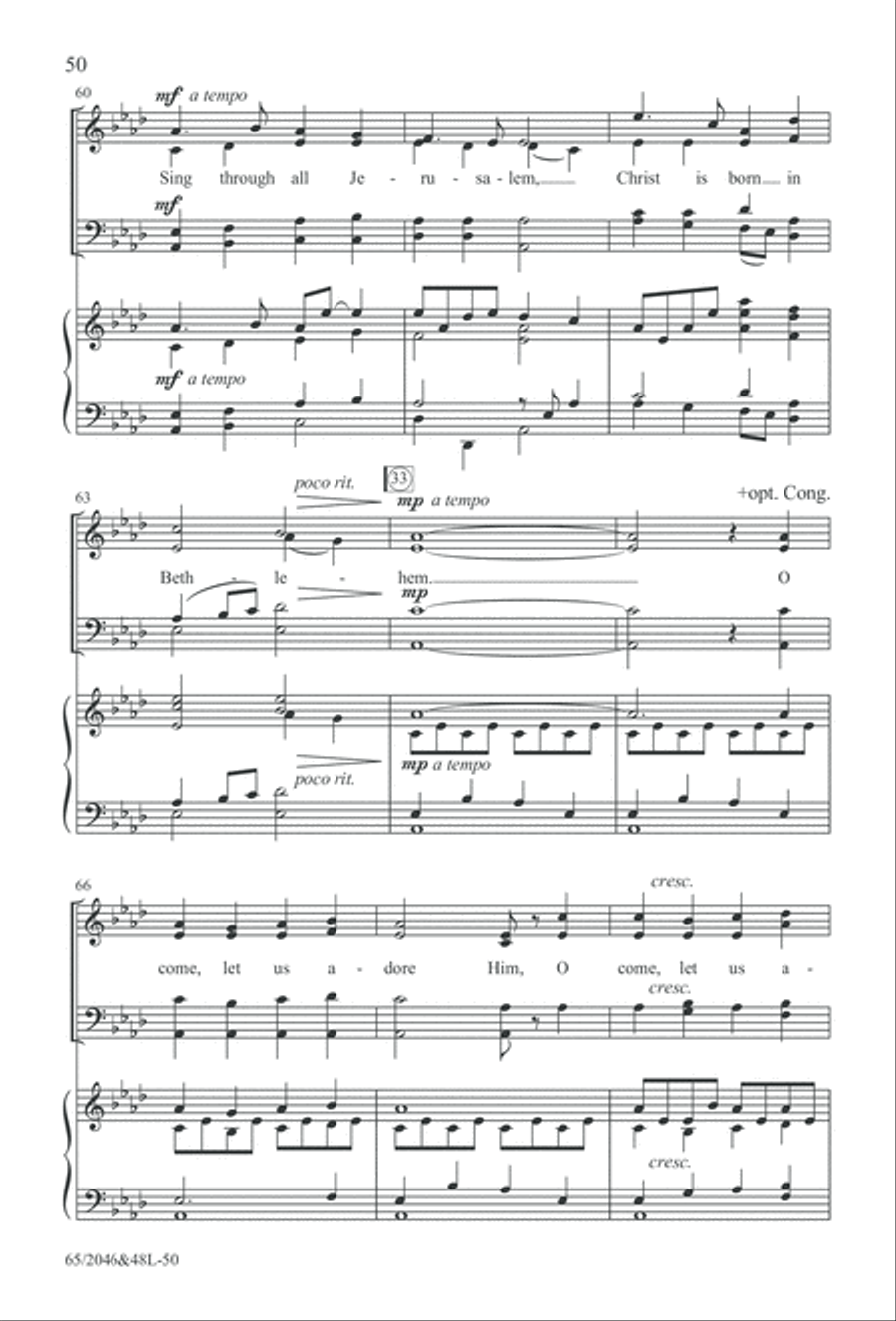 Behold the Star! (Digital Download) 4-Part scores gallery preview page 50