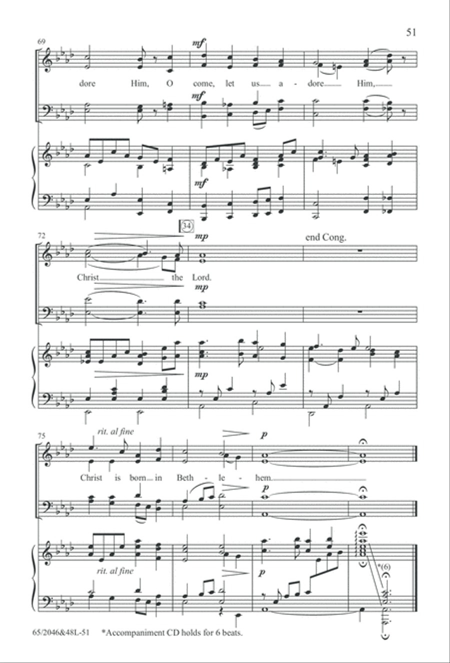 Behold the Star! (Digital Download) 4-Part scores gallery preview page 51