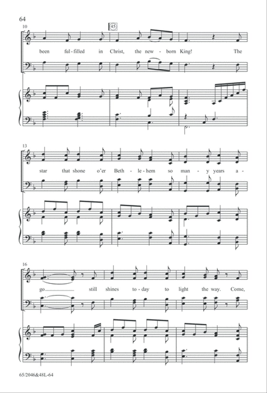 Behold the Star! (Digital Download) 4-Part scores gallery preview page 64