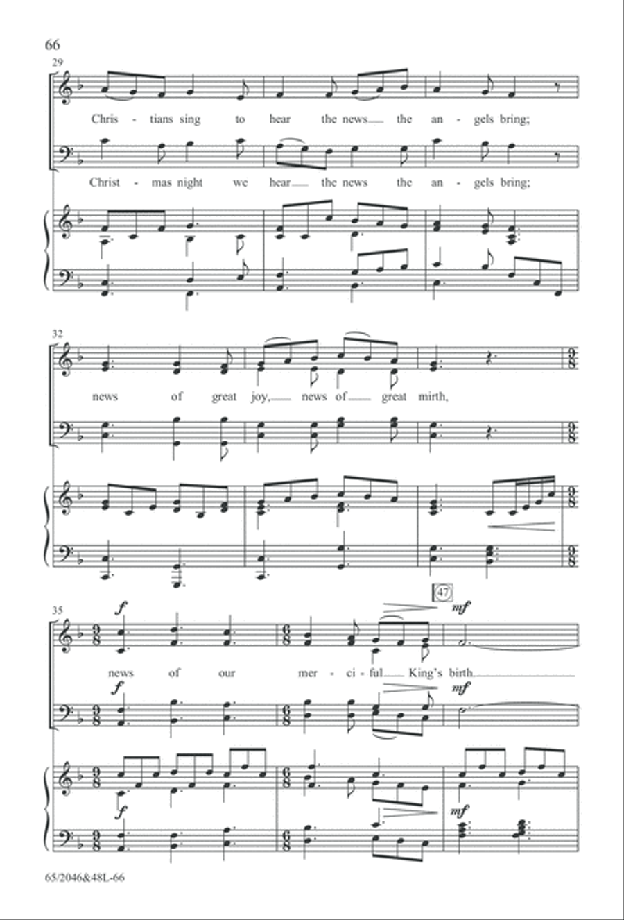 Behold the Star! (Digital Download) 4-Part scores gallery preview page 66