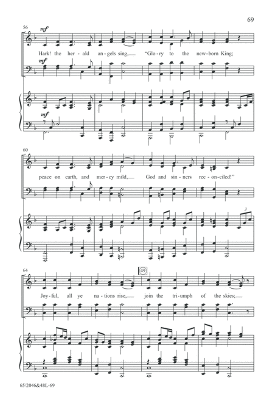 Behold the Star! (Digital Download) 4-Part scores gallery preview page 69