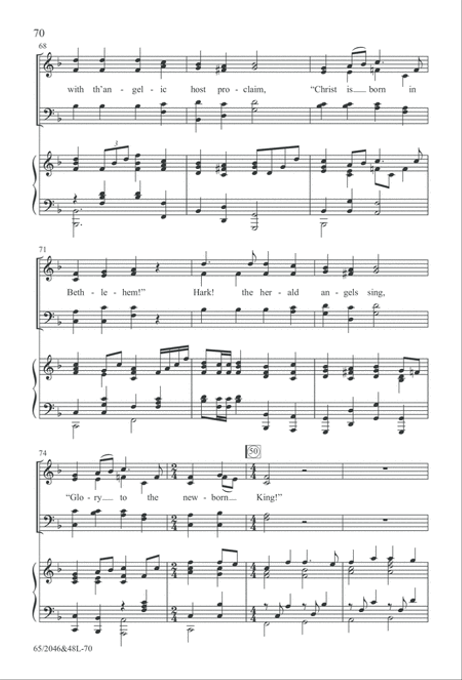 Behold the Star! (Digital Download) 4-Part scores gallery preview page 70