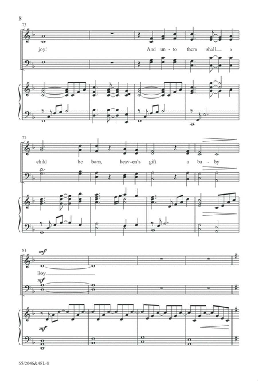 Behold the Star! (Digital Download) 4-Part scores gallery preview page 8