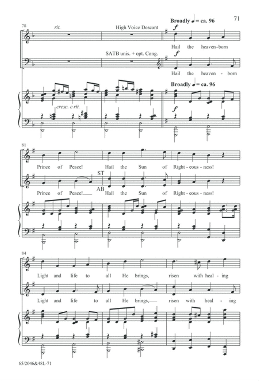 Behold the Star! (Digital Download) 4-Part scores gallery preview page 71
