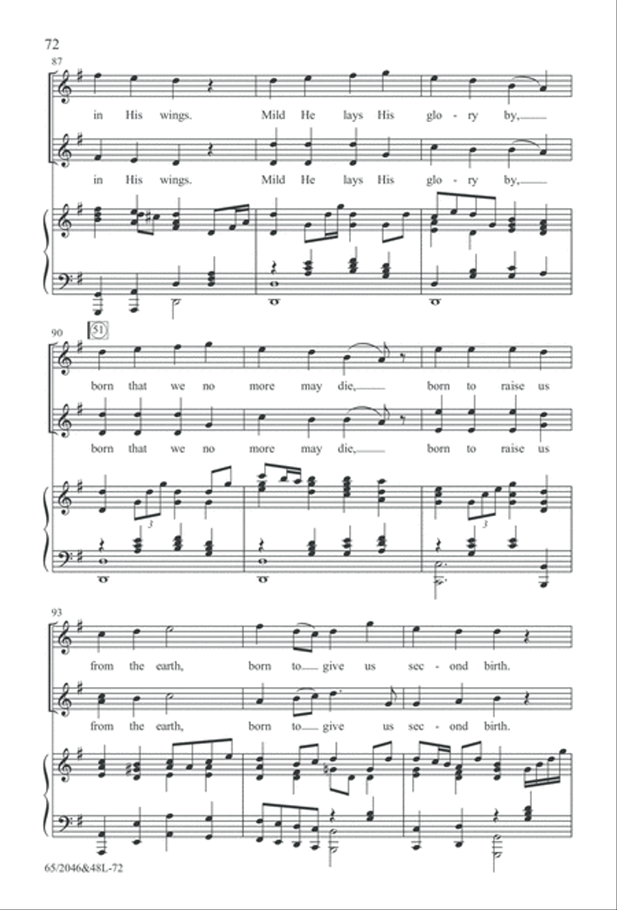 Behold the Star! (Digital Download) 4-Part scores gallery preview page 72