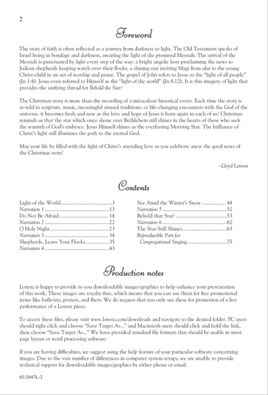 Behold the Star! (Digital Download) 3-Part scores gallery preview page 2