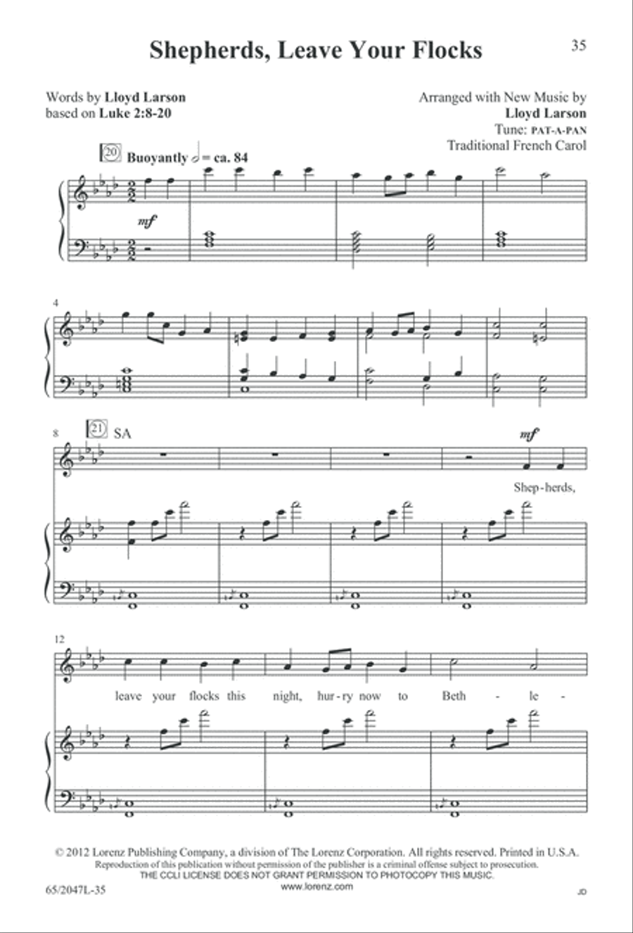 Behold the Star! (Digital Download) 3-Part scores gallery preview page 35