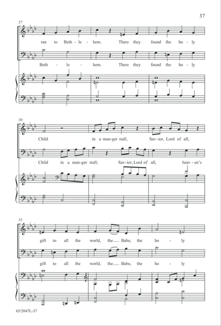 Behold the Star! (Digital Download) 3-Part scores gallery preview page 37