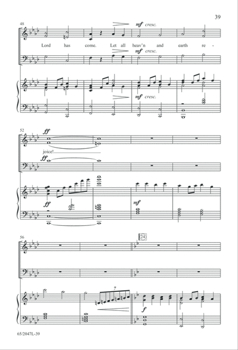 Behold the Star! (Digital Download) 3-Part scores gallery preview page 39
