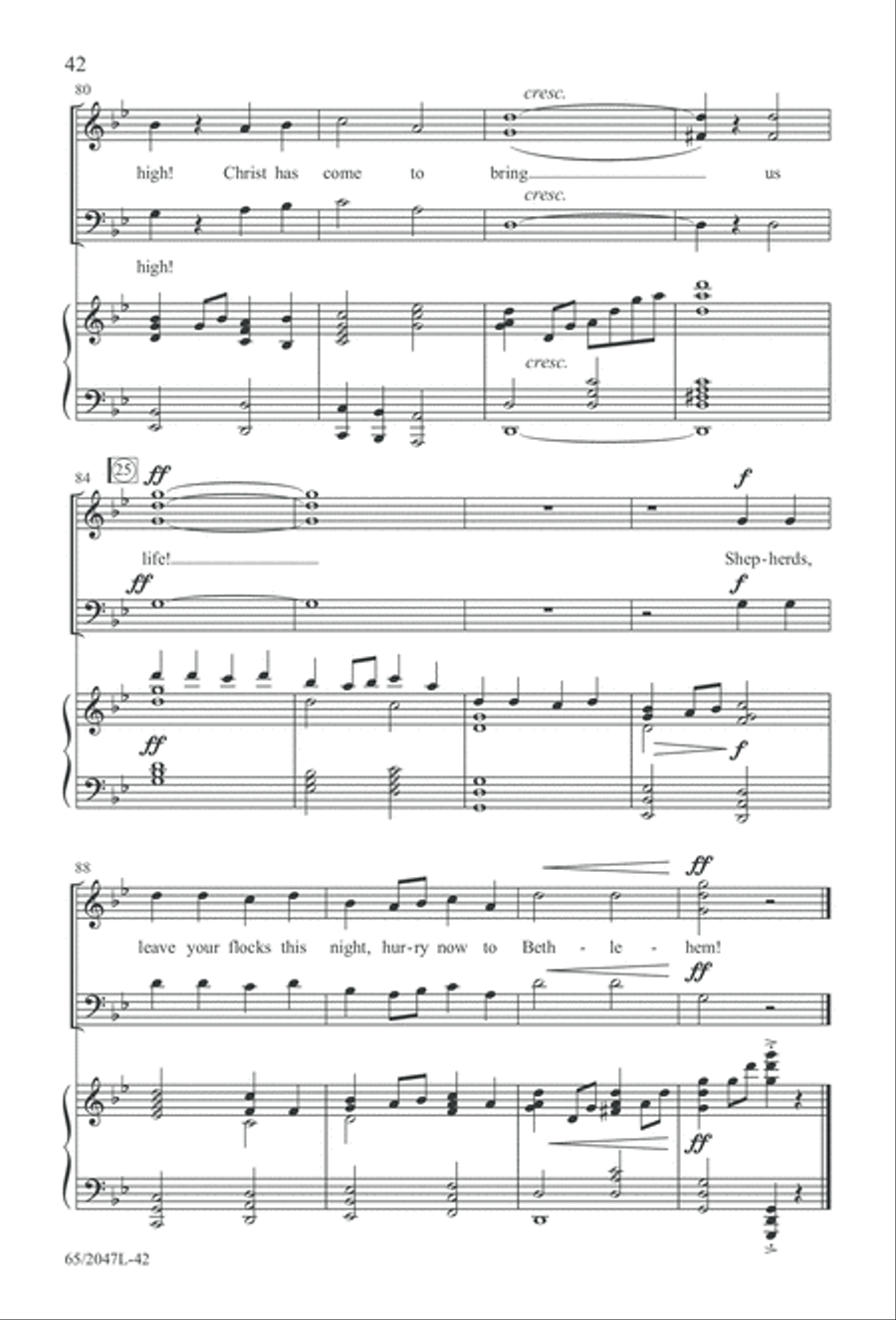 Behold the Star! (Digital Download) 3-Part scores gallery preview page 42
