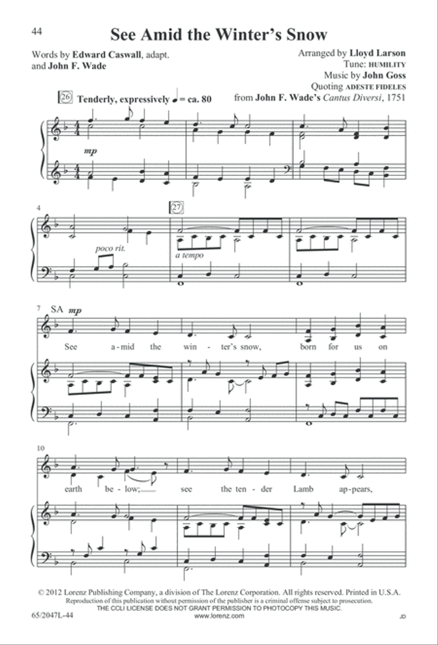 Behold the Star! (Digital Download) 3-Part scores gallery preview page 44