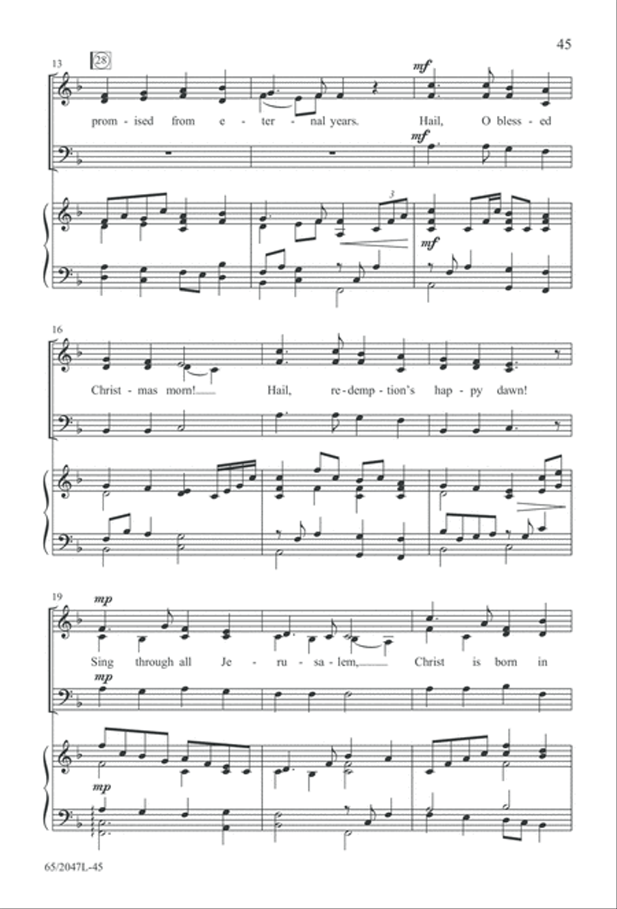 Behold the Star! (Digital Download) 3-Part scores gallery preview page 45