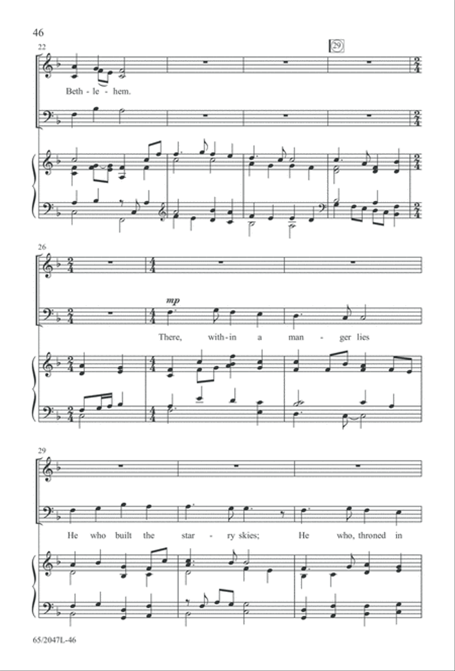 Behold the Star! (Digital Download) 3-Part scores gallery preview page 46