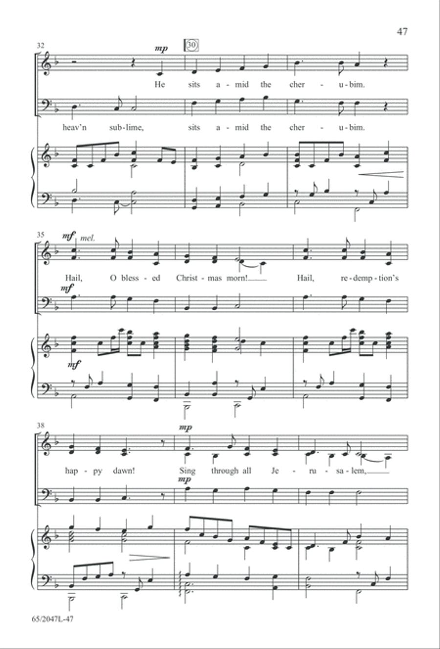 Behold the Star! (Digital Download) 3-Part scores gallery preview page 47