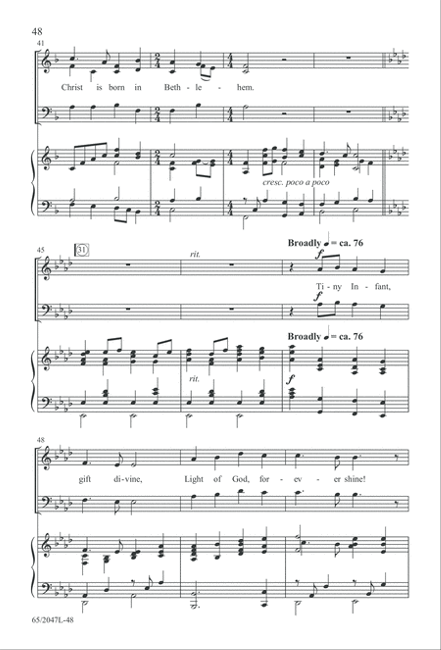 Behold the Star! (Digital Download) 3-Part scores gallery preview page 48