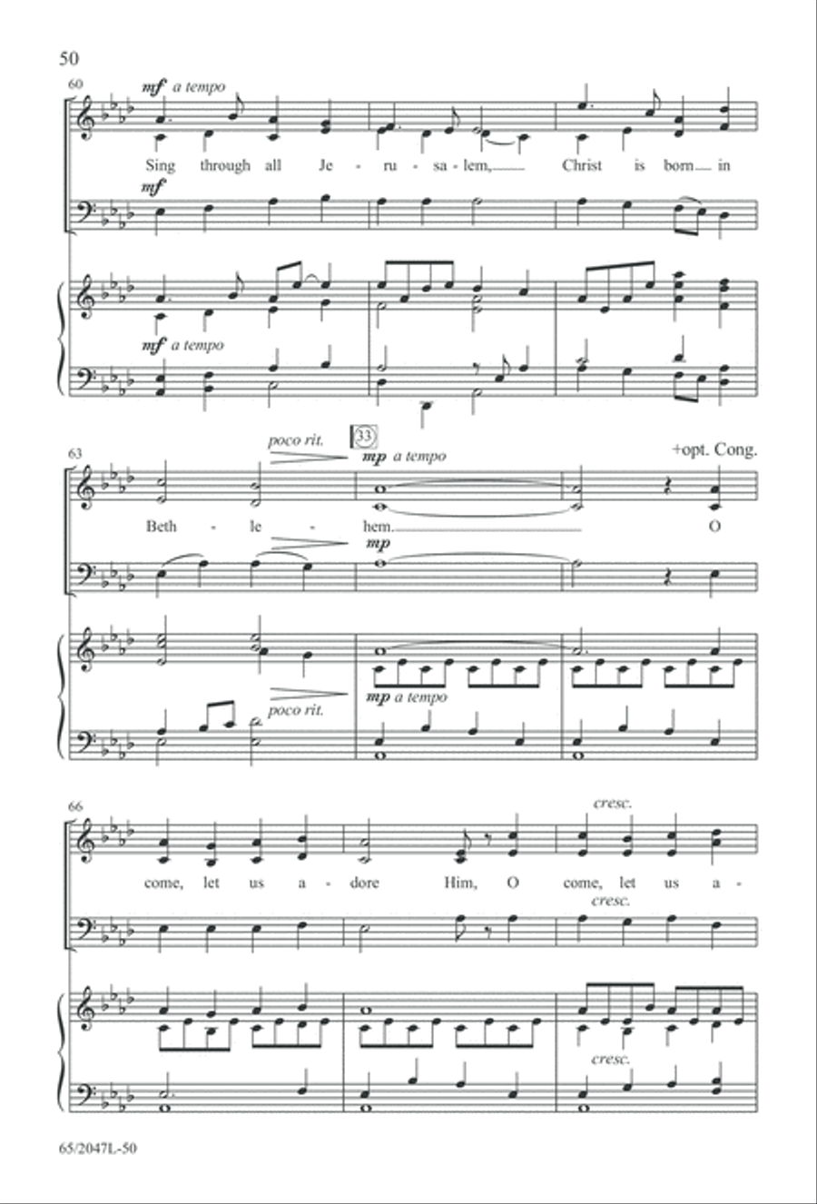 Behold the Star! (Digital Download) 3-Part scores gallery preview page 50